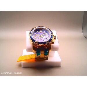 Invicta Pro Diver Scuba/ 52mm Gold/ Blue dial